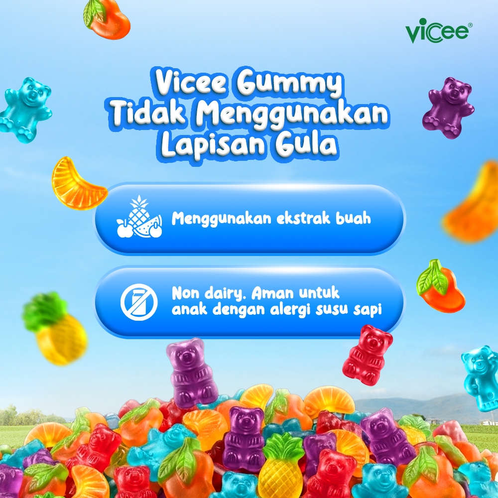 Jual [Baru] Paket Vicee Gummy - Fun Berries 2 Box (10 Sachet) - Permen ...