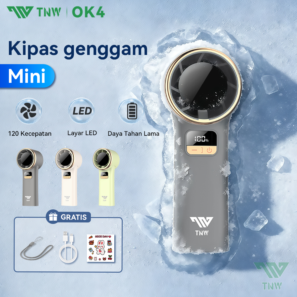 Jual TNW OK4 Handheld Kipas Angin Portable High-speed Turbo Kipas Mini ...