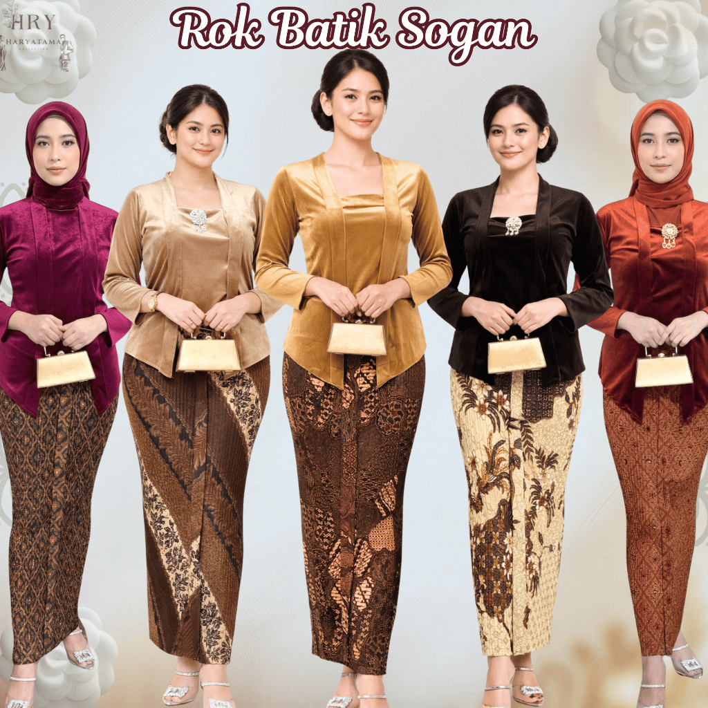 Jual Rok Span Plisket Wiru Batik Sogan Motif Jarik Klasik Bawahan ...