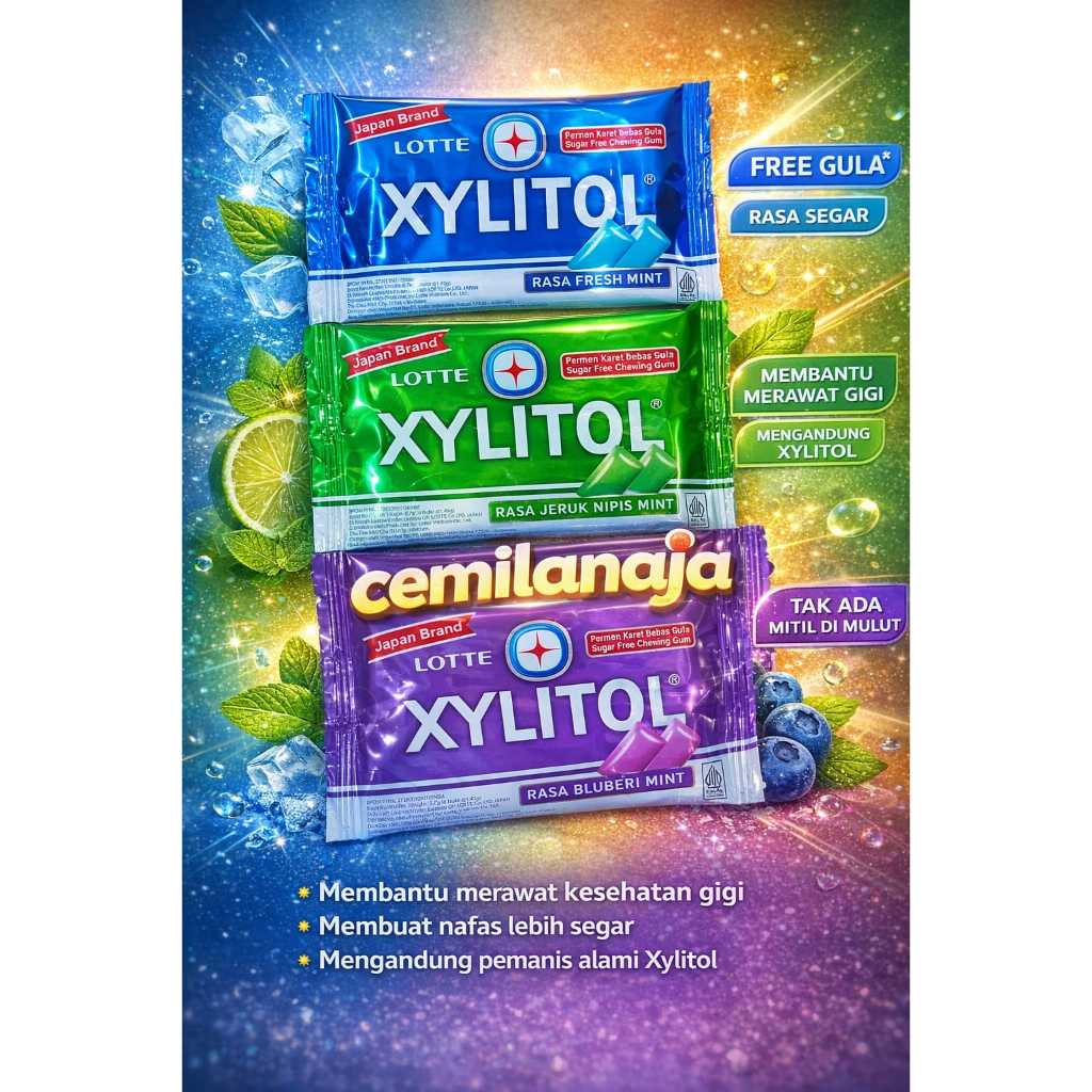 Jual LOTTE XYLITOL ISI 6 BUTIR PERMEN KARET BEBAS GULA HALAL RASA ...
