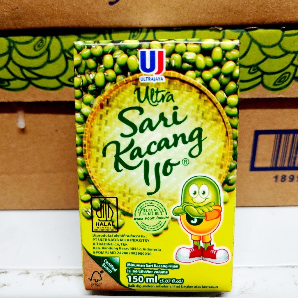Jual Minuman Kacang Ijo Ultra Sari 150ml | 250ml, Bergizi, Menyegarkan ...