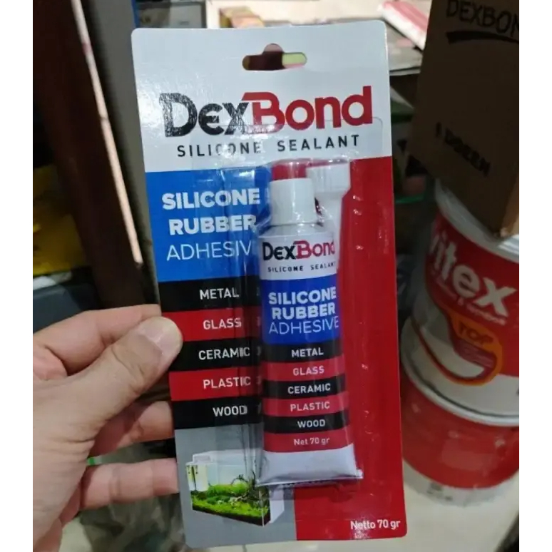 Jual DEXBOND Lem Silicone Sealant Tube 30gr / 70gr Rubber Adhesive Lem ...
