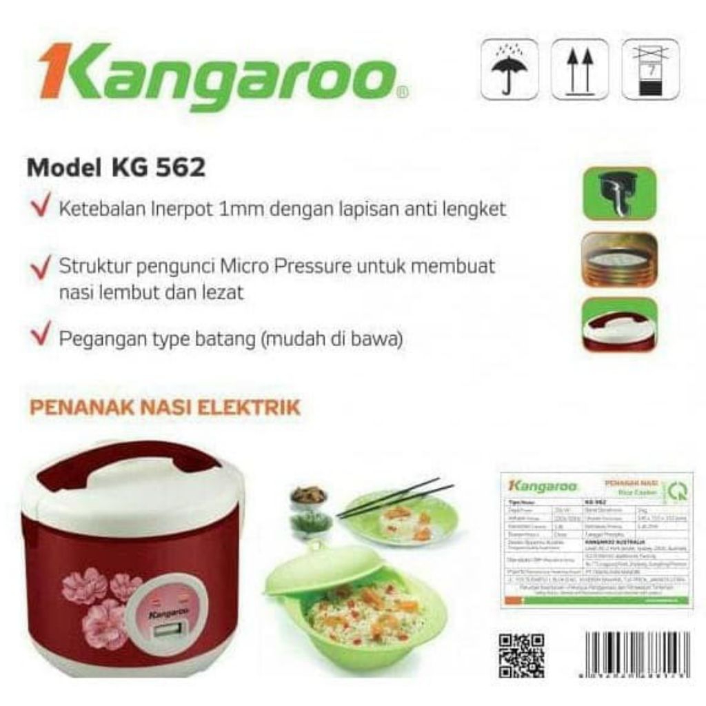 Jual Rice Cooker Kangaroo KG 562 | Shopee Indonesia