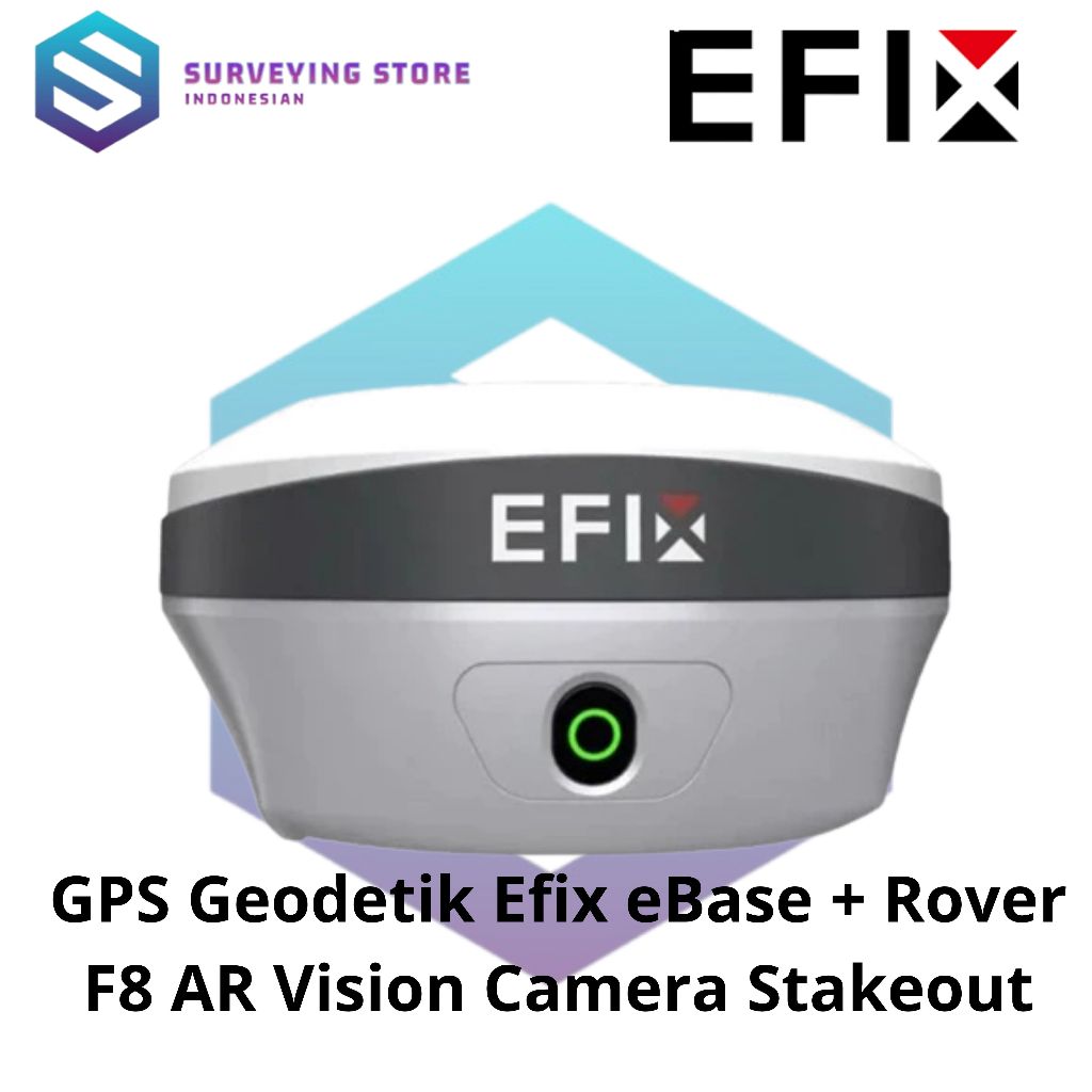 Jual GPS Geodetik Efix eBase + Rover F8 AR Vision Camera Stakeout ...