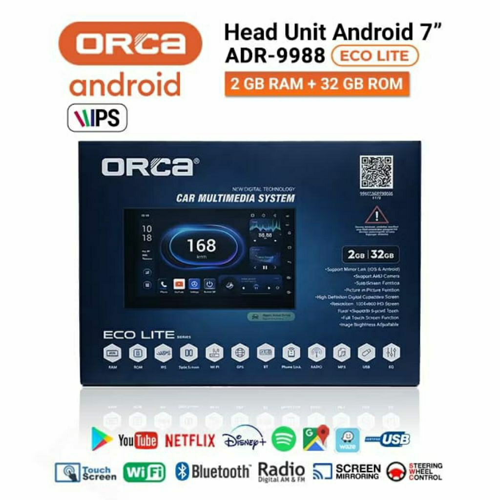 Jual Head Unit Android 7 inch ORCA ADR-9988 ECO LITE SERIES Ram 2GB ...