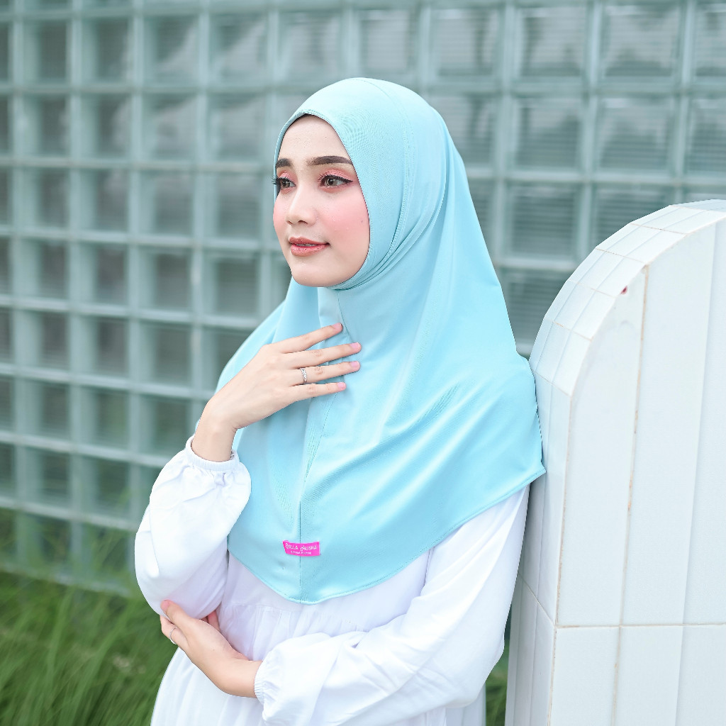 Hijab Instan Sporty Spandek Jersey Premium Daisy foto 2