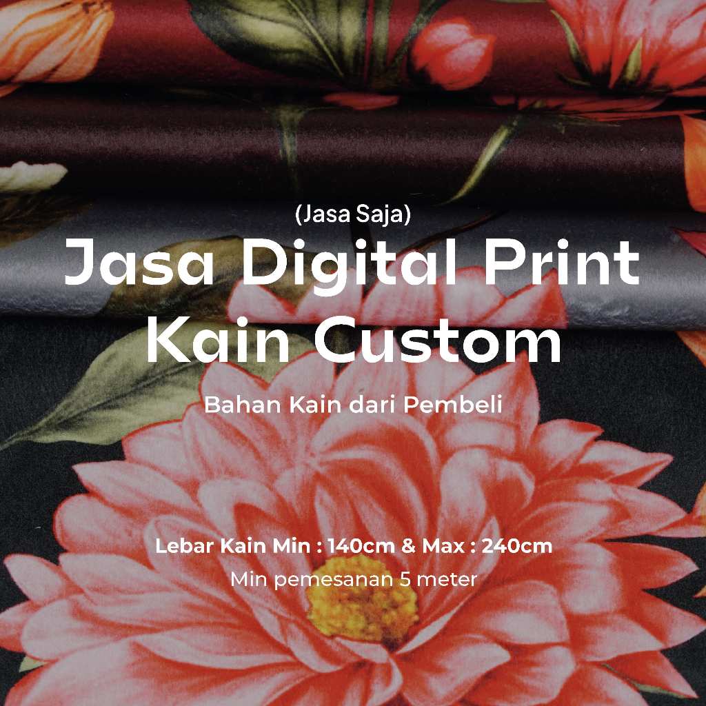 Regency - Jasa Printing Custom Kain Sublim Polyester/Kain Sofa/Kain Baju/Karpet/Keset/Cushion/Bantal Cushion/Interior Kain dari customer