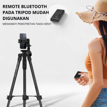 Tripod NP 3170S Bluetooth Professional 130cm Multifungsi Untuk HP Kamera Live Streaming Vlog