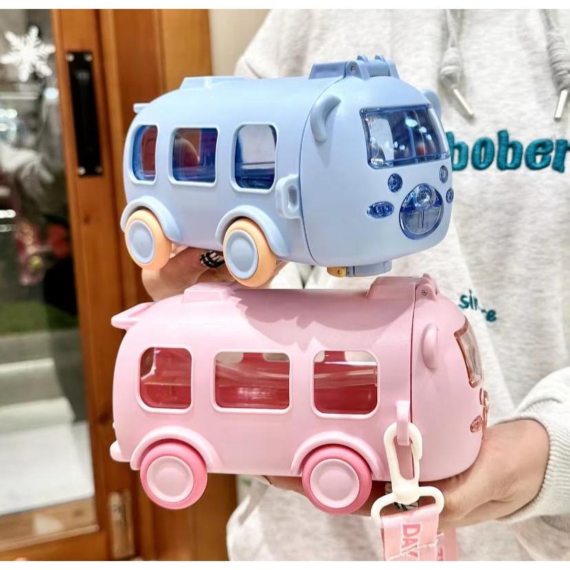 Jual Botol Air Minum 488/2610 Bentuk Bus/Tritan Botol Mainan Anak/Botol ...