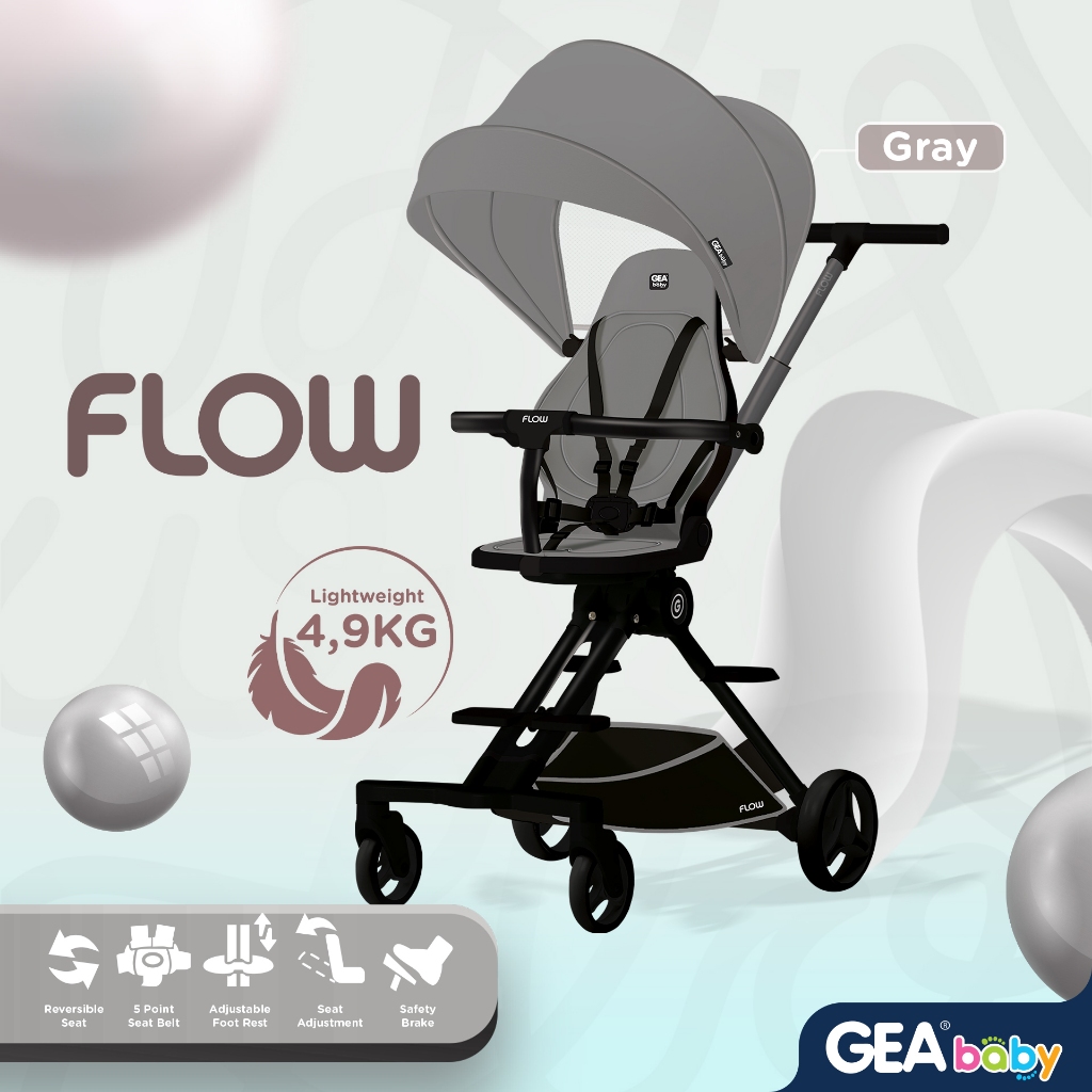 Jual GEA Baby Rider Flow Foldable Stroller | Shopee Indonesia