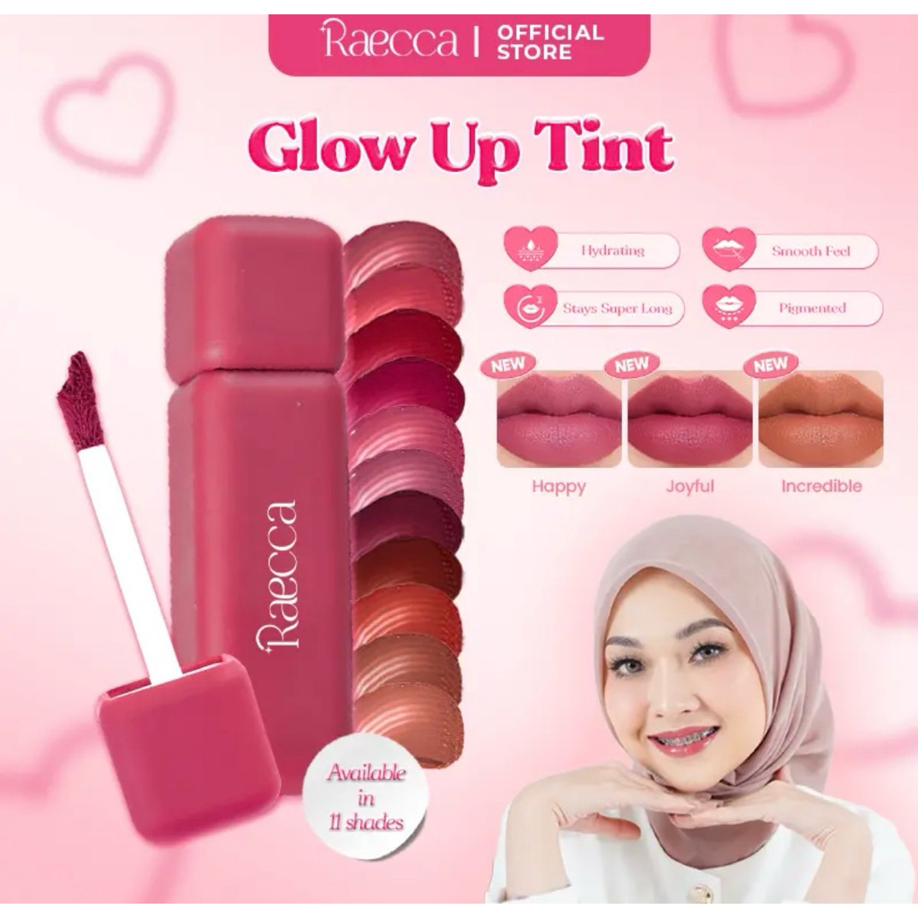 Jual Raecca Glow Up Tint - Liptint Pigmented Cover Bibir Two Toned dan ...