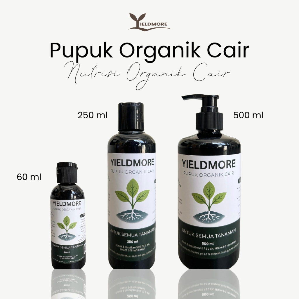 YIELDMORE - Pupuk Tanaman Organik Cair (POC) - Untuk Segala Jenis Tanaman - Organik Liquid Fertilizer