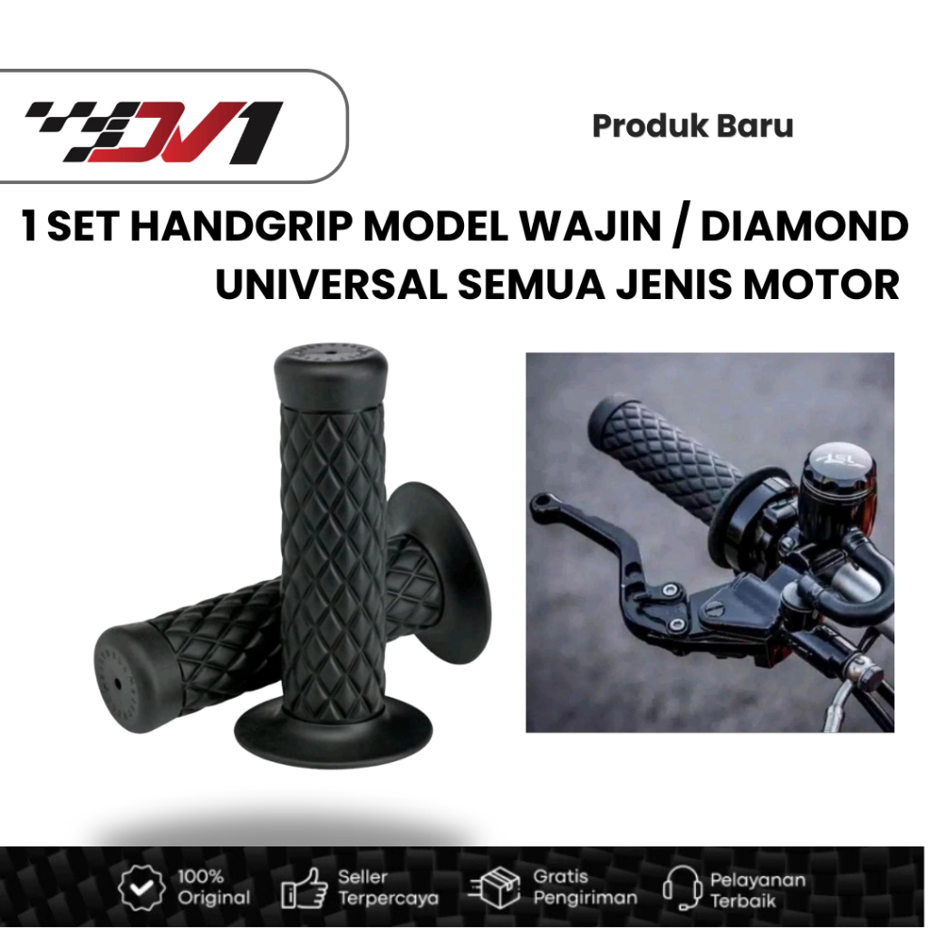 1 SET KIRI KANAN HandGrip Motor Model Wajik DIAMOND Universal Handgrip Vario125 150 Beat Scoopy Aerox Pcx Nmax Vixion Byson DLL
