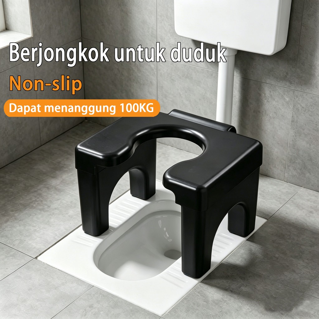 Kursi toilet jongkok plastik anti selip kursi toilet