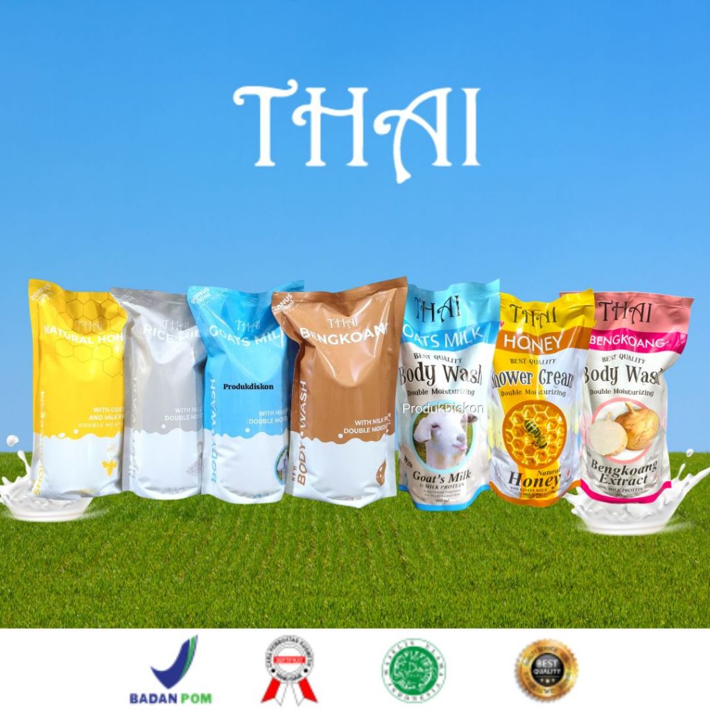 THAI Body Wash Refill 900+100ml - Double Moisturizing