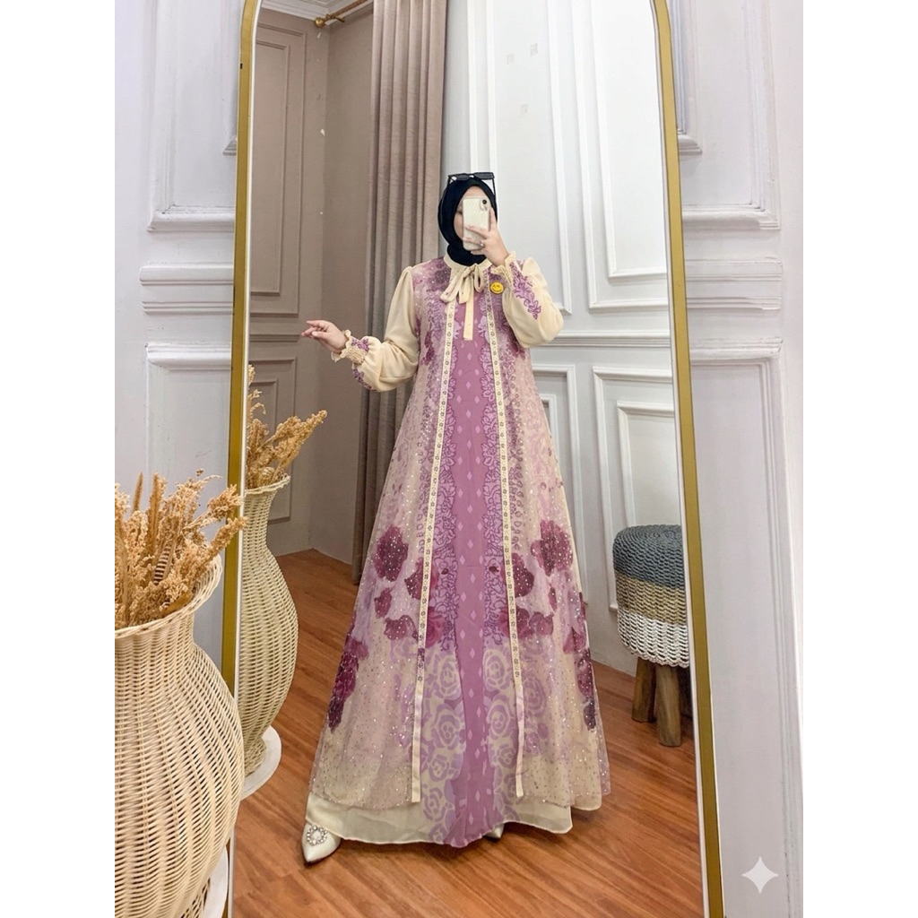 Gamis Amira Seruty Babydoll Simple Elegant Lebaran 2026