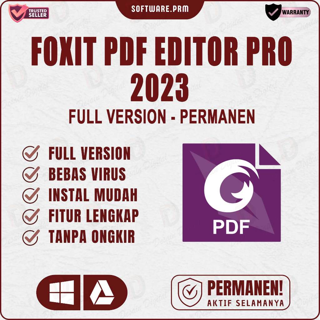 Jual Foxit PDF Editor Pro 2023 Full Version + Panduan Cara Instalasi ...