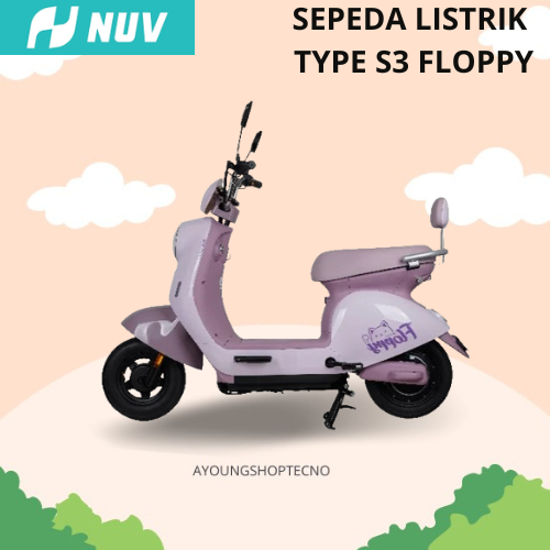 SEPEDA LISTRIK NUV S3 FLOPPY 80WATT GARANSI RESMI