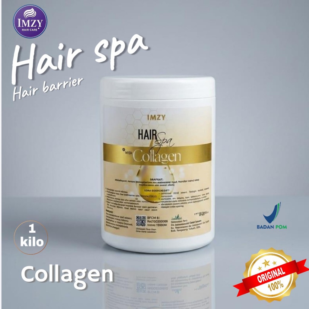 Jual IMZY HAIR SPA SMOOTH COLLAGEN Masker Perawatan Rambut 1kg BPOM ...