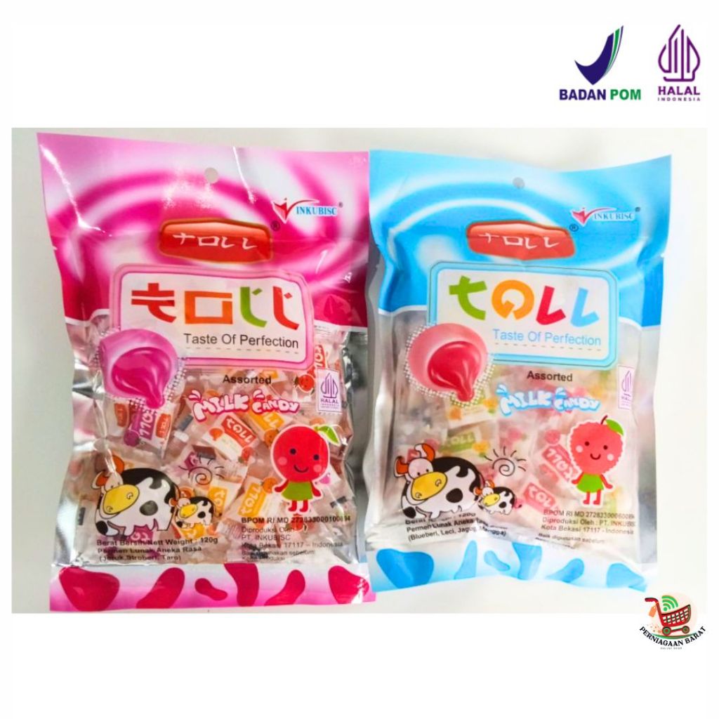 Jual Exp OKT 2027 -TOLL Assorted Milk Candy - Permen Lunak Aneka Rasa ...