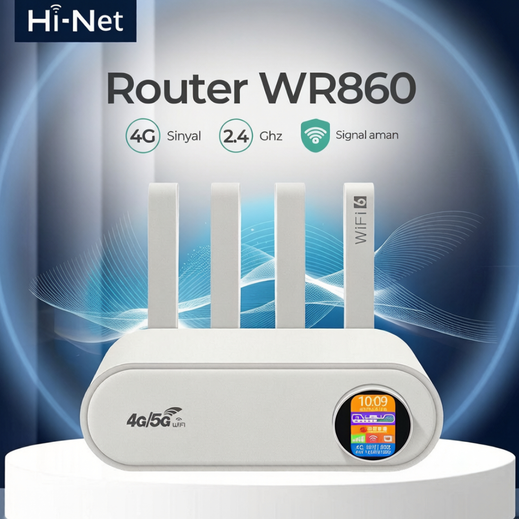 Jual Hi-Net WR860 Router WiFi 300Mbps SIM Rumah Berperforma Tinggi 4G ...