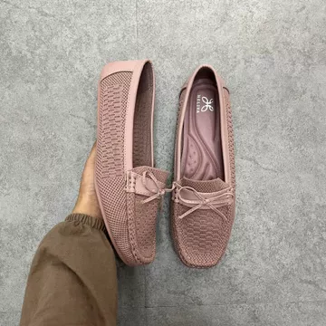 SEPATU Flat Loafer Wanita 1cm Rajut Breathable Slip On Ringan Anti Slip Casual