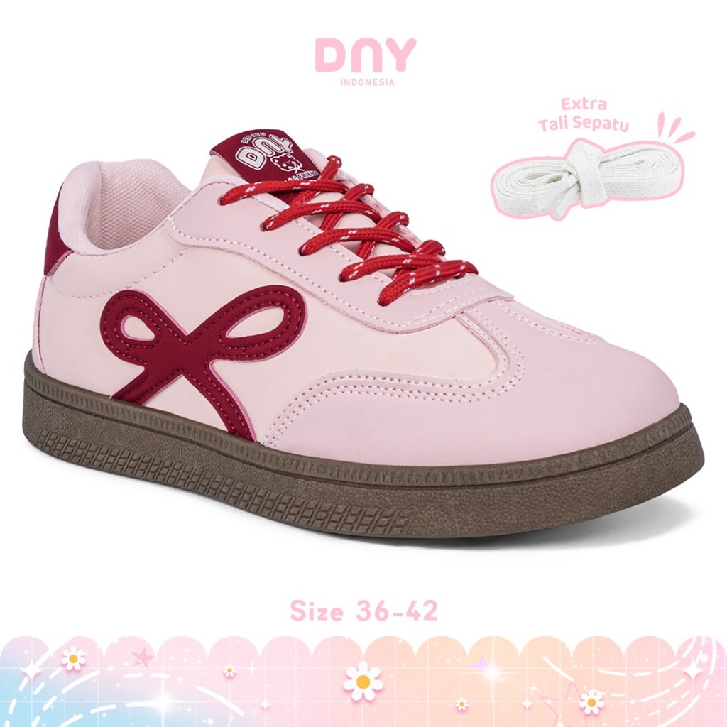 Jual Sepatu DNY Sepatu Wanita Simpel Pita Sneakers Cewek Tali Kekinian ...