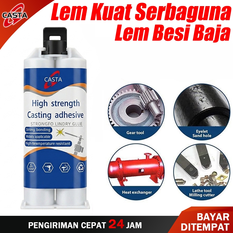 Jual CASTA 85 Gram Lem Besi AB 100ml Tahan Panas Industrial Metal ...