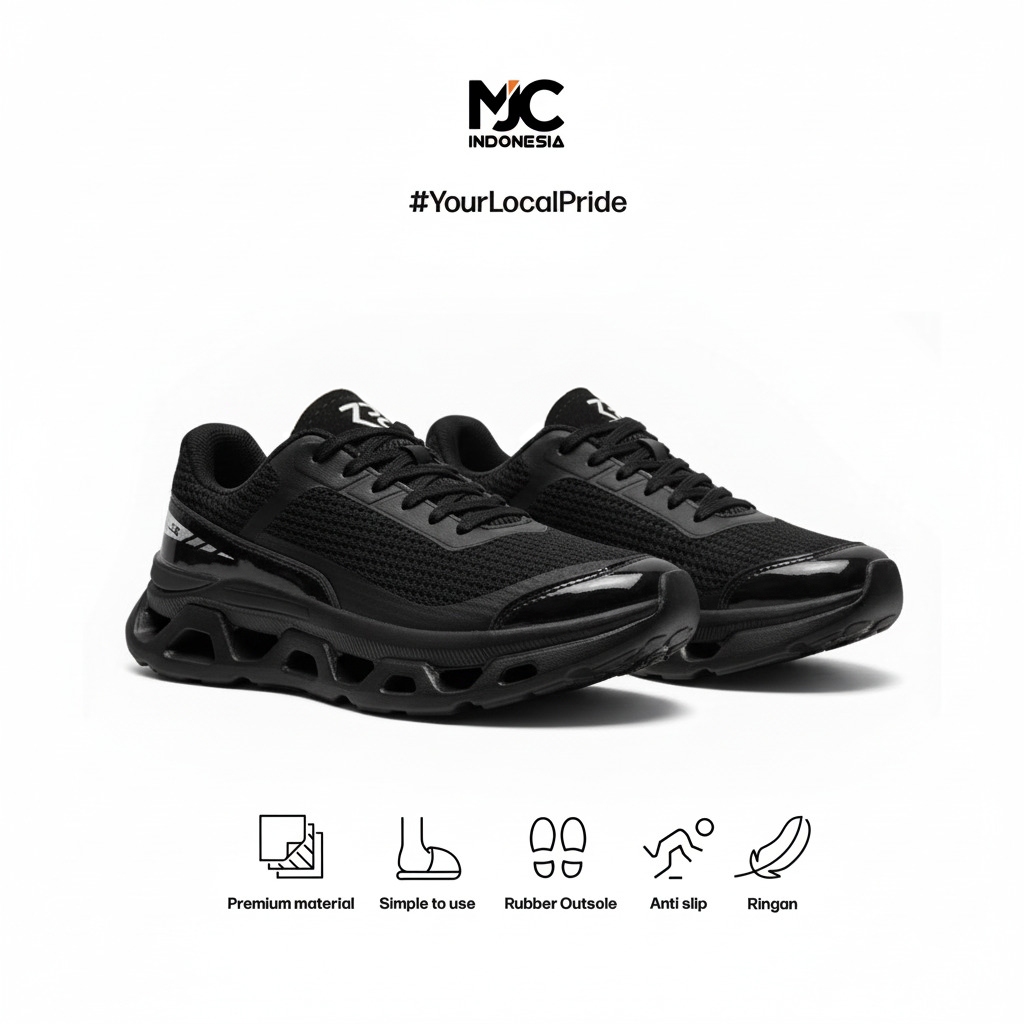 Jual MJC Indonesia Glide - Sepatu Running Sneakers Olahraga Rubber Anti ...