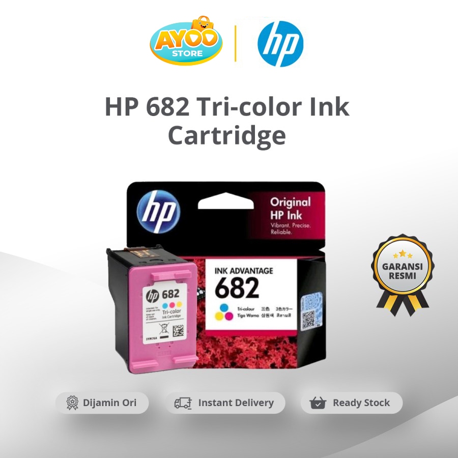 Jual HP 682 Tri-color Ink Cartridge | Shopee Indonesia