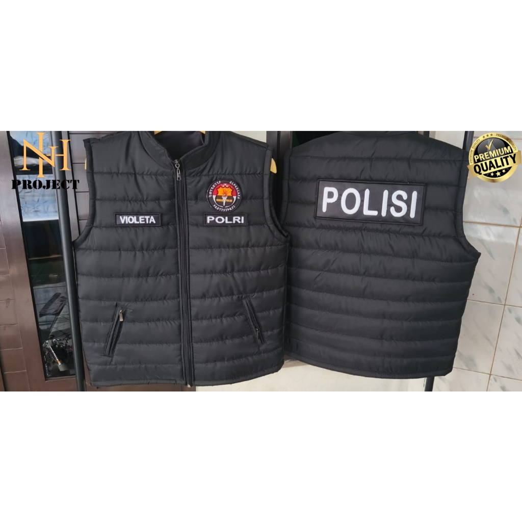 Jual Rompi Humas Polri Vest Polisi Humas Polri Rompi Vest Puffer ...