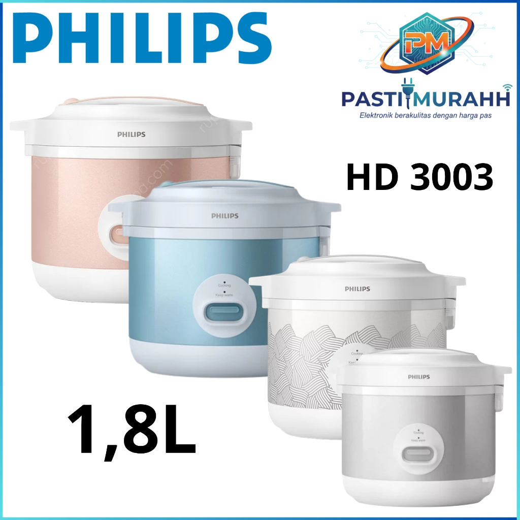 Jual MAGIC COM PHILIPS HD 3003 kapasitas 1,8L panci anti lengket ...