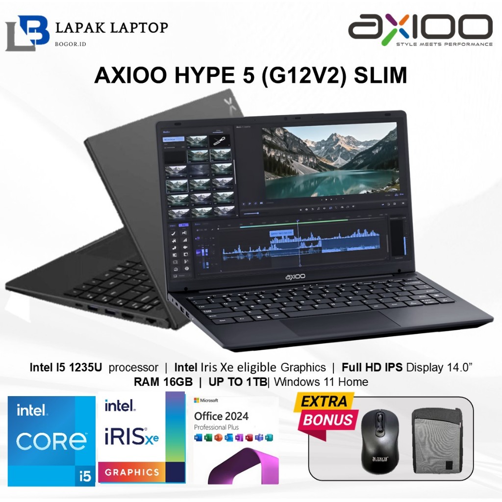 Jual Laptop Axioo MyBook Hype 5 G12 V2 Slim Intel Core i5 1235U Ram ...