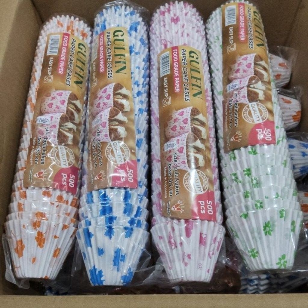 Jual CAKE CASES BOLU KUKUS MUFFIN 12,5 CM TINGGI ALAS KUE CUP ROTI ISI ...