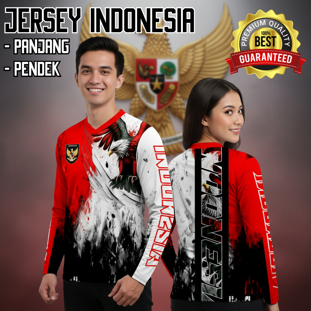 JERSEY INDONESIA 17 AGUSTUS/HARI KEMERDEKAAN/PANJANG PENDEK/PRIA WANITA/DEWASA DAN ANAK LENGKAP SIZE