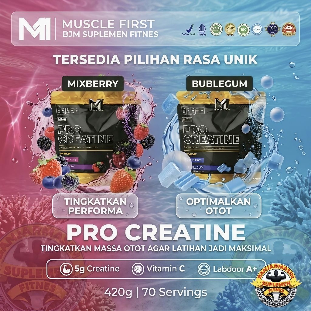 Jual Muscle First Pro Creatine 420g Pouch / 70 servings Suplemen ...