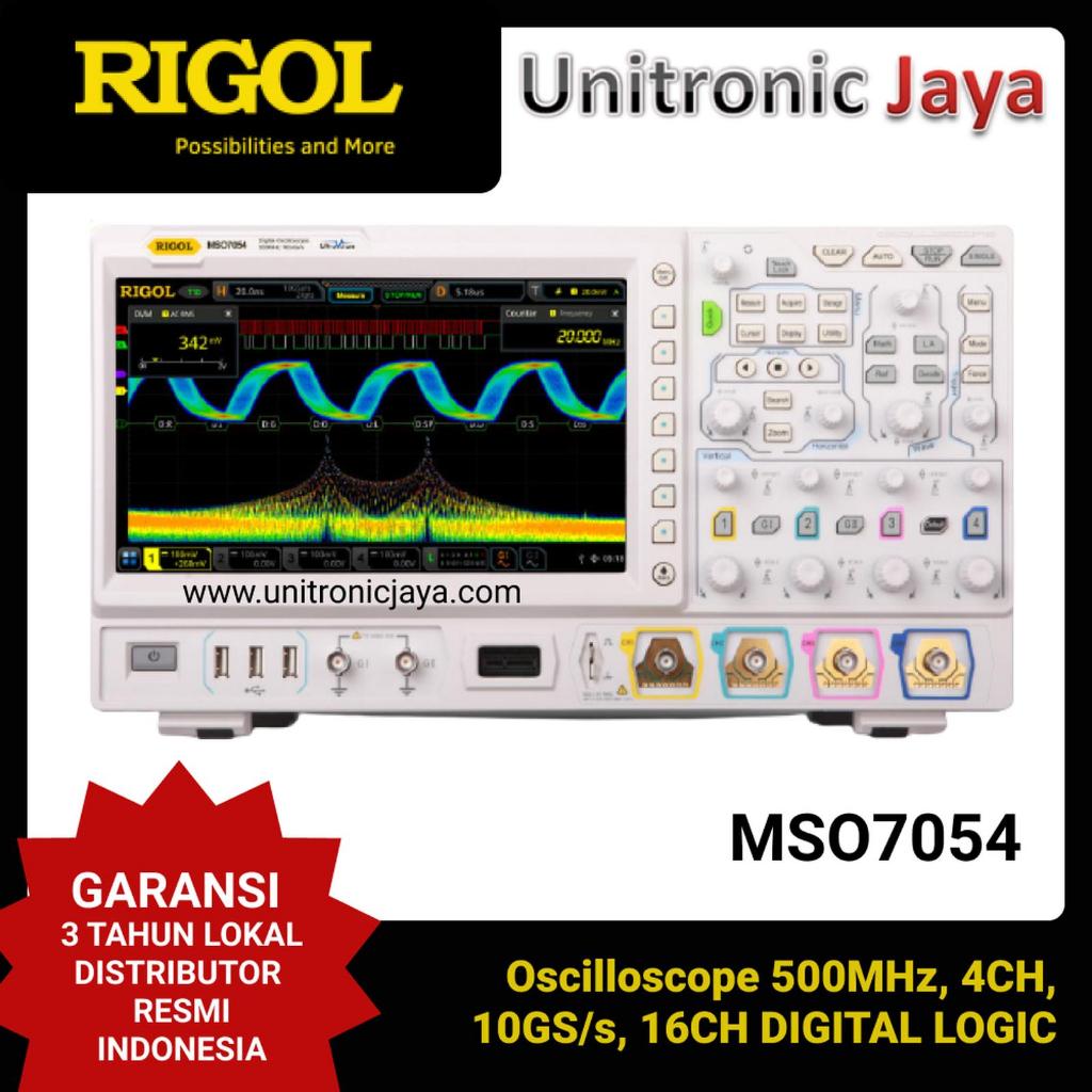 Jual RIGOL MSO7054 Oscilloscope 500MHz, 4CH, 10GS/s, 16CH DIGITAL LOGIC ...