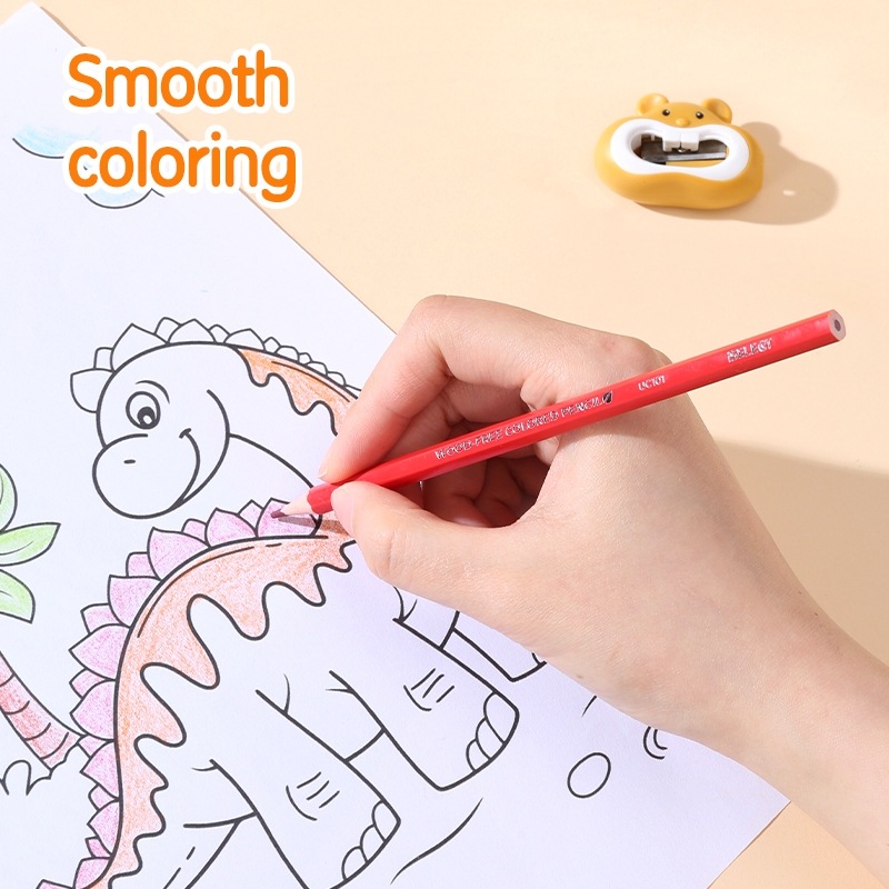 Deli I-Select Pensil Warna Serbaguna Wood-free 6/12/18/24 Warna UC101 (2)