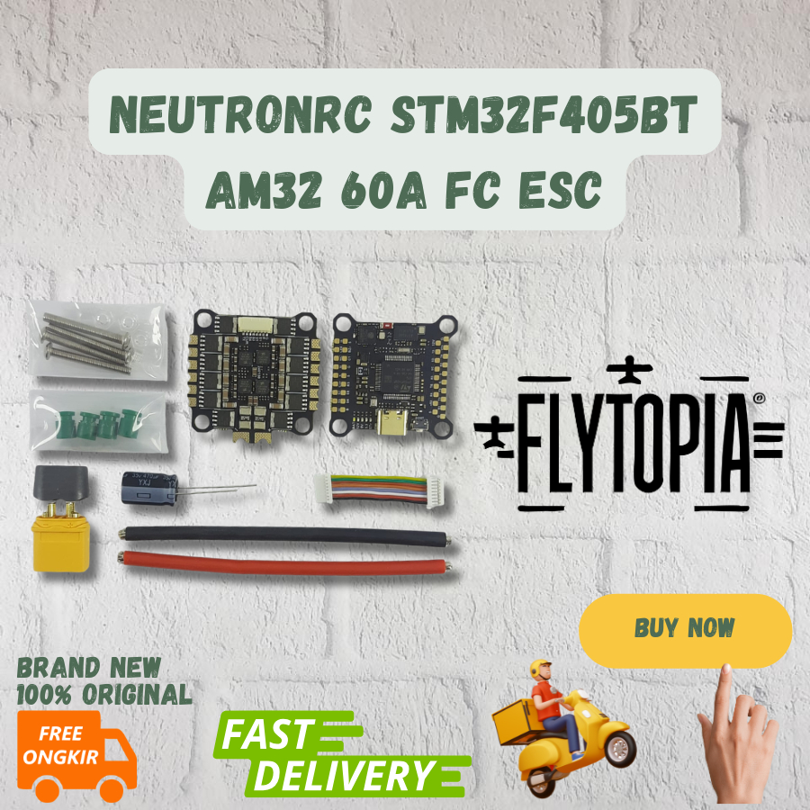 Jual NeutronRC STM32F405BT AM32 60A 4in1 Bluetooth STM32 F405 Flight ...