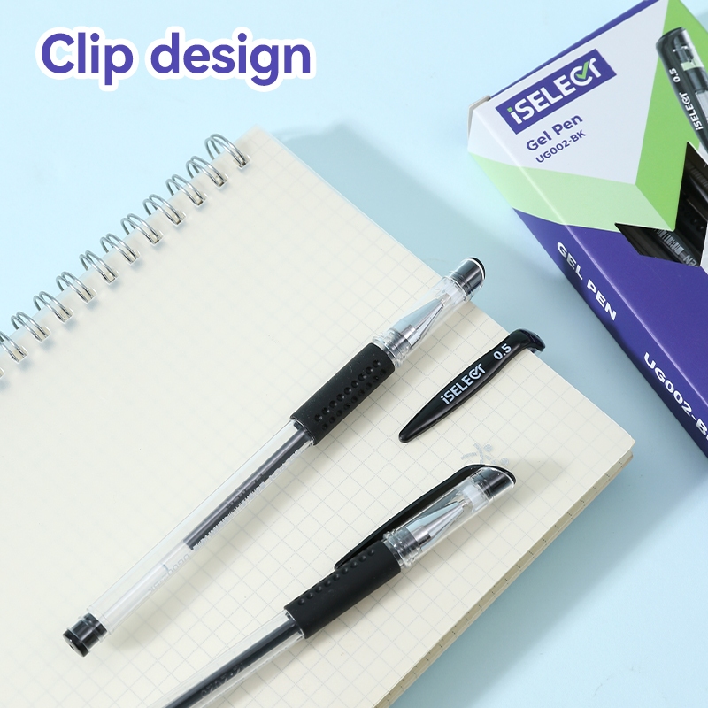 Deli I-Select Gel Pen Serbaguna / All Purpose Gel Pen 0.5mm UG002 (4)