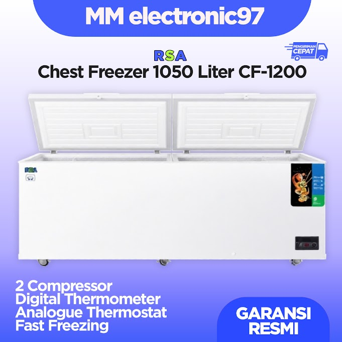 Jual Chest freezer RSA 1050 ltr CF1200 CF-1200 | Shopee Indonesia