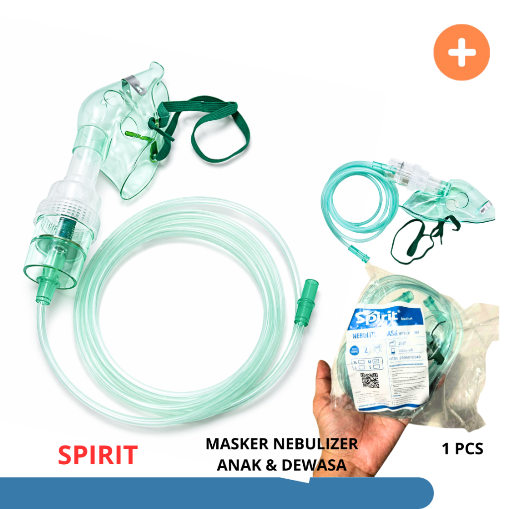 Jual Masker Nebulizer SPIRIT Untuk Dewasa Anak Bayi Masker Terapi Uap ...