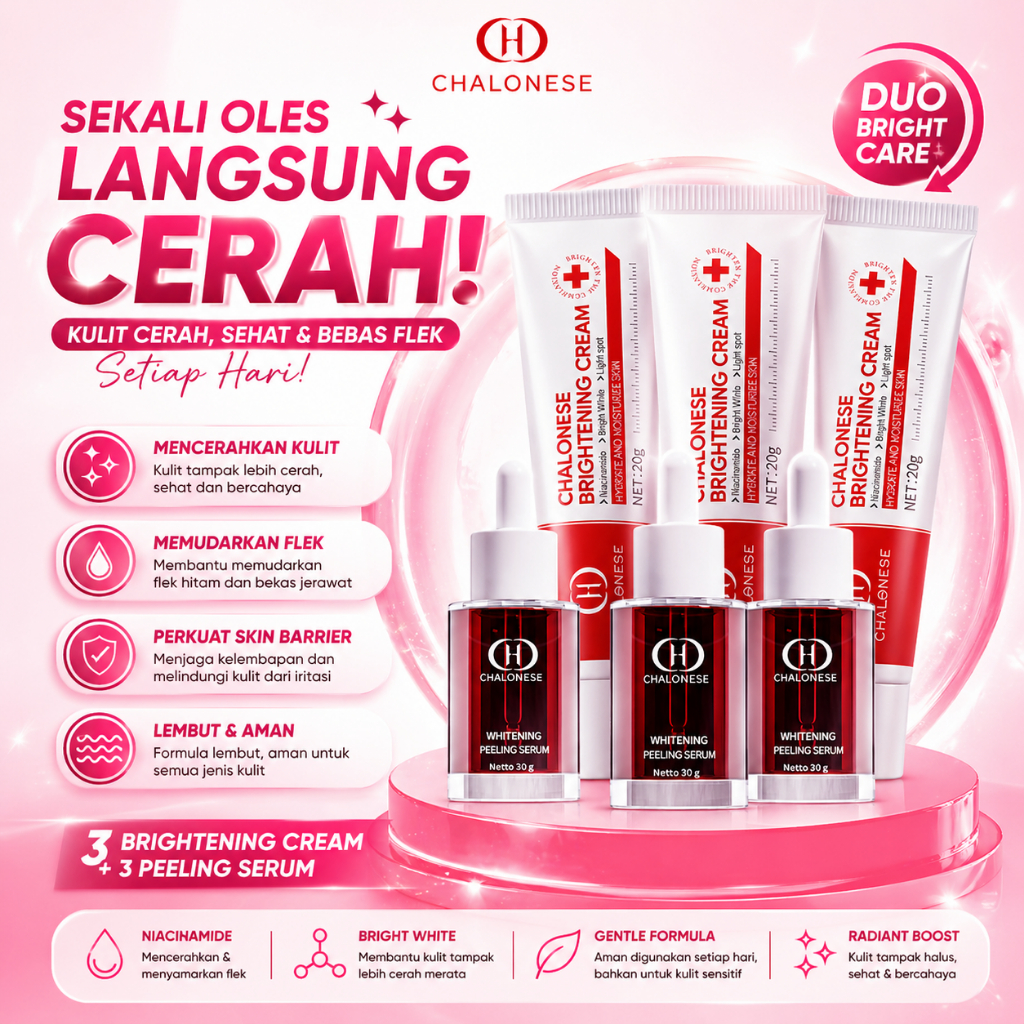 Chalonese Whitening Peeling Serum + Cream Anti Aging