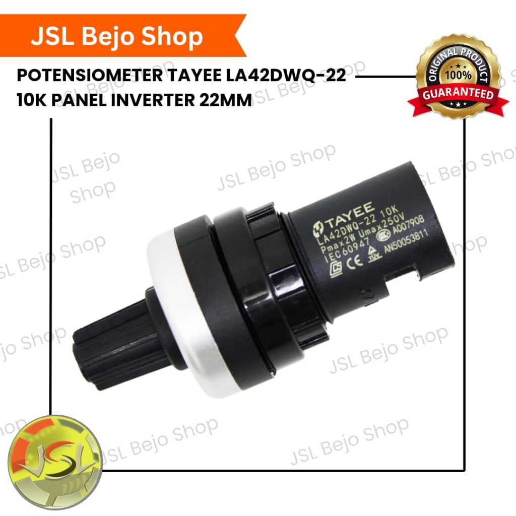 Jual Potensiometer TAYEE LA42DWQ-22 10K 22mm Converter Panel Inverter ...