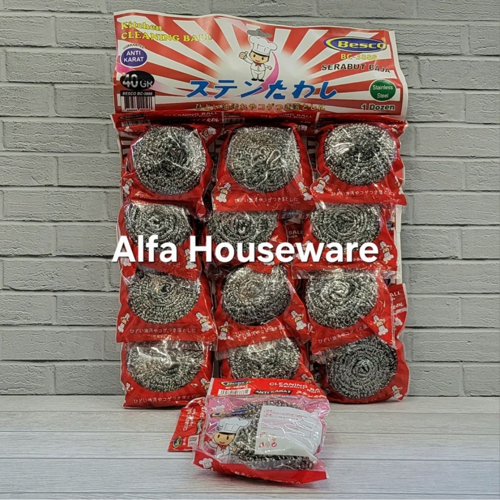 Jual Spoons Cuci Piring Stainless 40 Gram Sabut Kawat Stainless Cuci ...