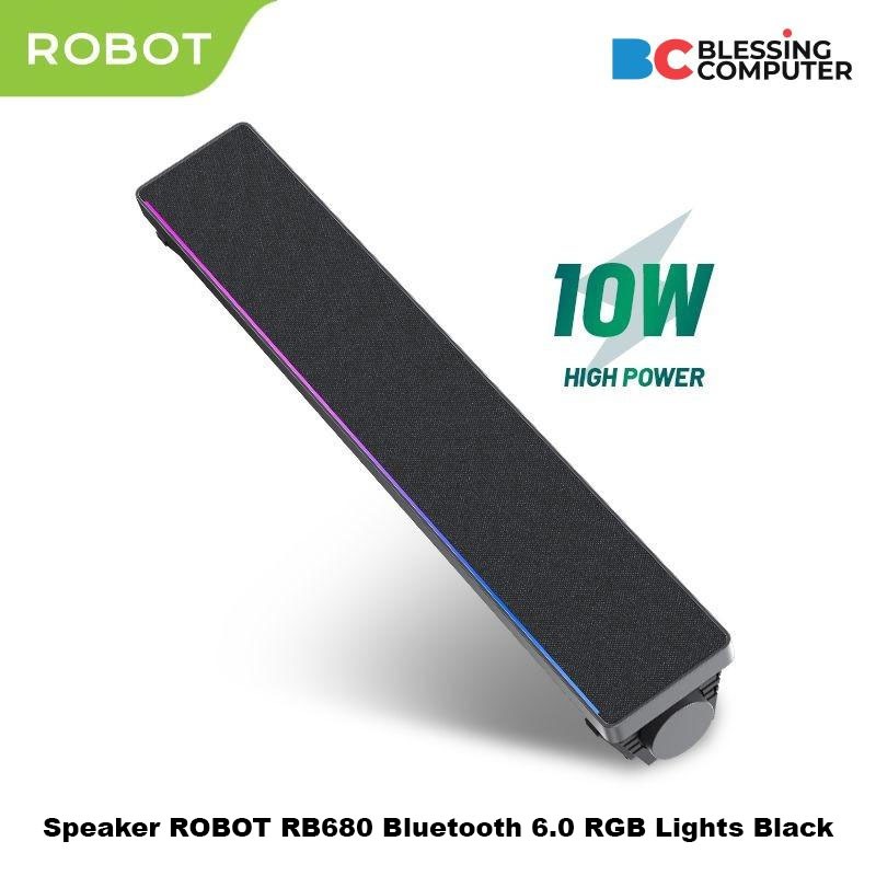 Jual Speaker ROBOT RB680 Bluetooth 6.0 RGB Lights Black | Shopee Indonesia