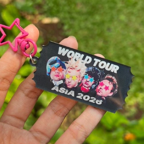 Jual 5SOS 5 Seconds of Summer Asia Tour Ticket Keychain 2026 Everyone’s ...