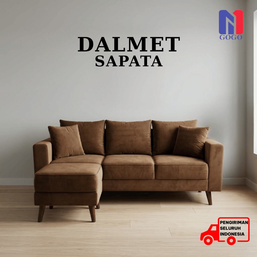 PENGIRIMAN SEINDONESIA - Sofa L Putus Retro Minimalis - Sofa Retro Ruang Tamu -Type Sapata