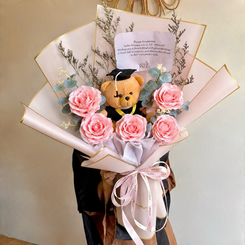 Jual [READY] Buket Bunga Wisuda Graduation Bouquet Flower Bucket Hadiah ...