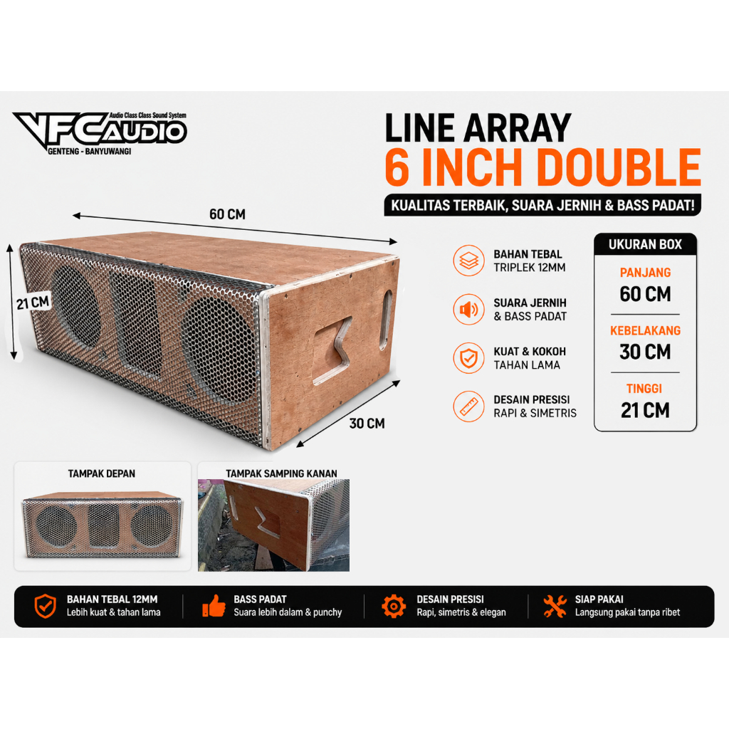 Jual Box Line array 6 inch Double | Shopee Indonesia